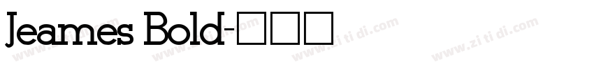 Jeames Bold字体转换